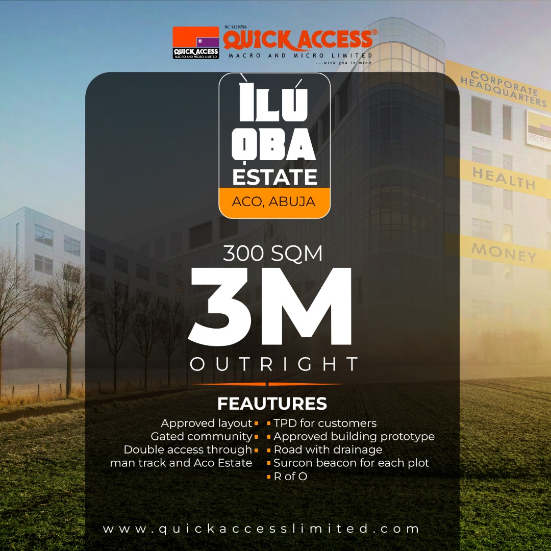 Ilu Oba Estate Plot 134 (300 SQM OUTRIGHT)